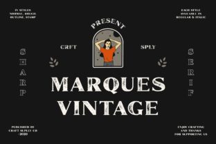 Marques Vintage Display Font By craftsupplyco 1
