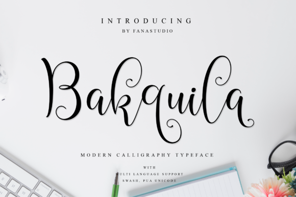 Bakquila Script & Handwritten Font By fanastudio