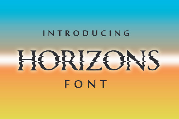 Horizons Display Font By vladimirnikolic