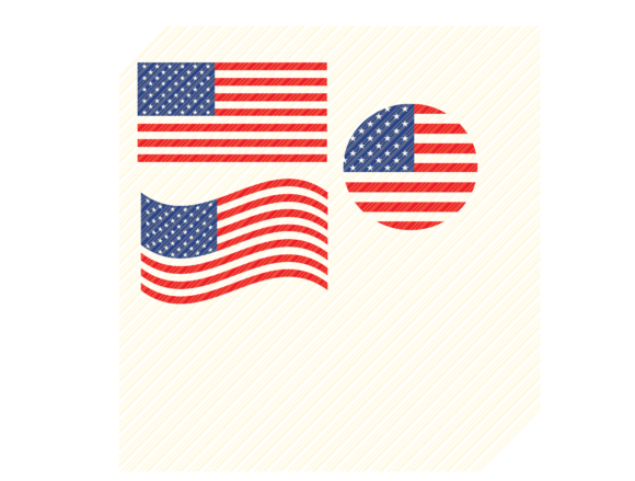 USA American Flags Shapes Graphic Grafica Creazioni Di SVGPlaceDesign