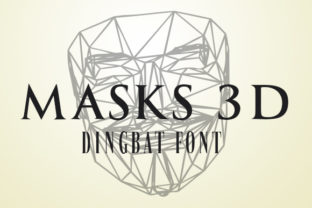 Masks 3D Fontes Dingbats Fonte Por vladimirnikolic 1