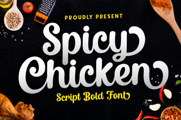 Spicy Chicken Fuentes Caligráficas Fuente Por Holydie Studio