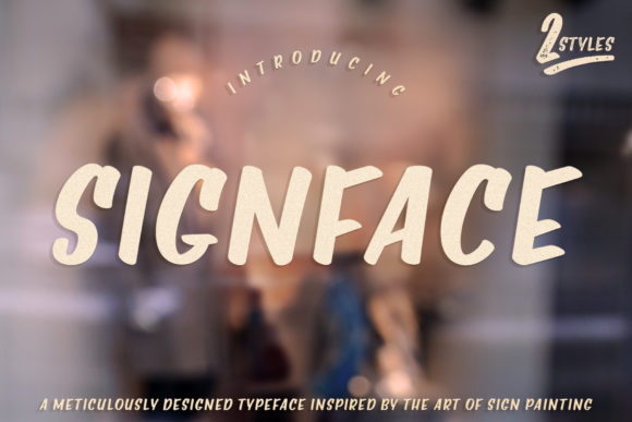 Signface Display Font By Ayca Atalay