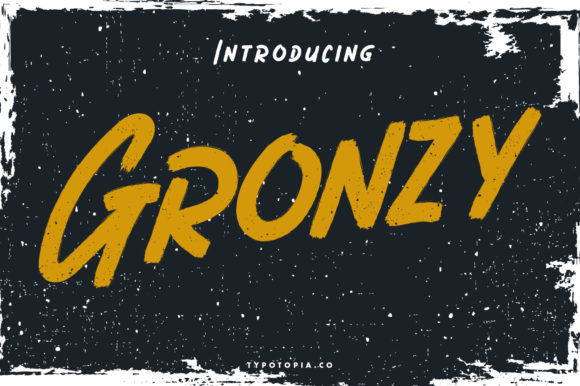 Gronzy Display Font By typotopia