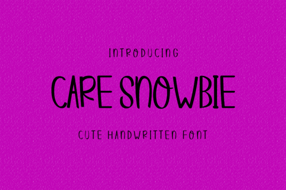 Care Snowbie Skript-Schriftarten Schriftart Von K_IN Studio