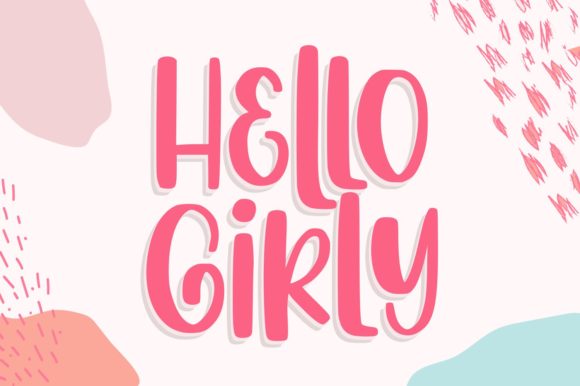 Hello Girly Display-Schriftarten Schriftart Von goodjavastudio