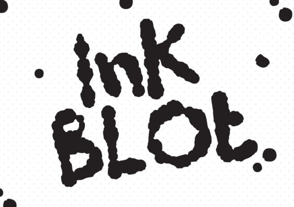 Ink Blot Fuentes Display Fuente Por GraphicsBam Fonts