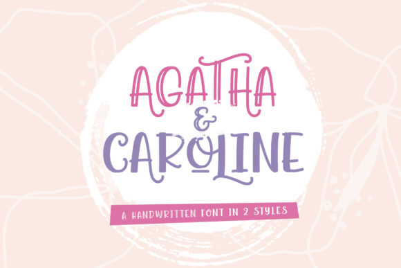 Agatha Caroline Polices Manuscrites Police Par Beautypes