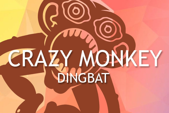 Crazy Monkey Dingbats Font By vladimirnikolic