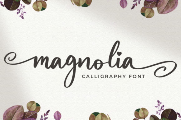 Magnolia Script & Handwritten Font By vultype