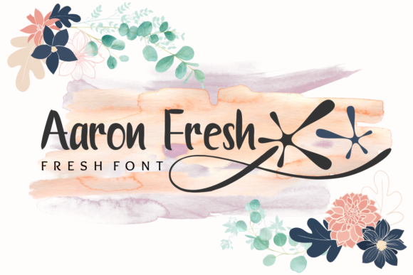 Aaron Fresh Display Font By Prast Art