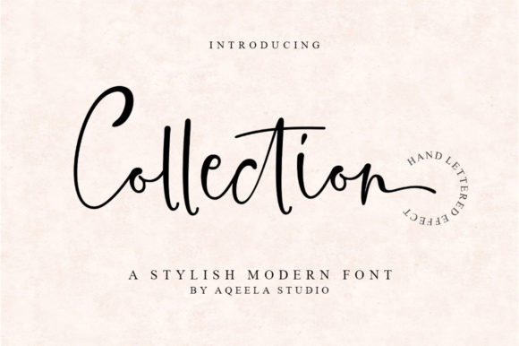 Collection Script & Handwritten Font By Aqeela Studio
