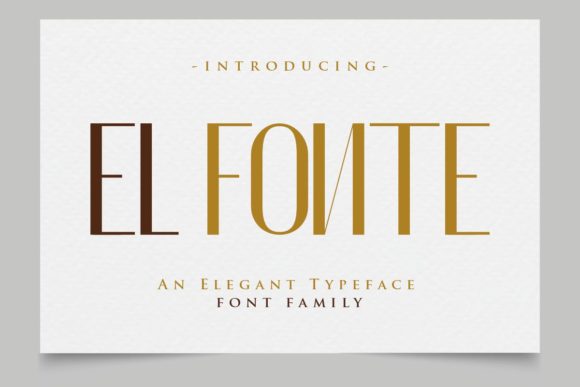 El Fonte Sans Serif Font By Gilar Studio