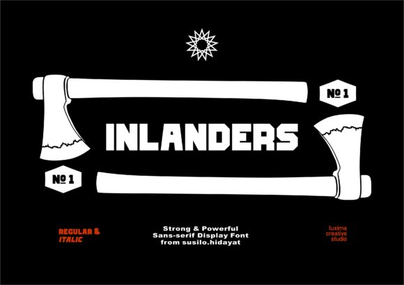 Inlanders Display Font By Luxima Creative