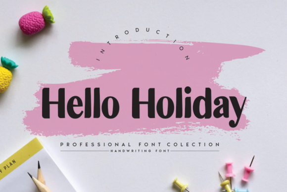 Hello Holiday Display Font By andikastudio