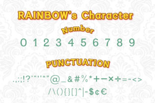 Rainbow Serif Serif Font By numnim 3
