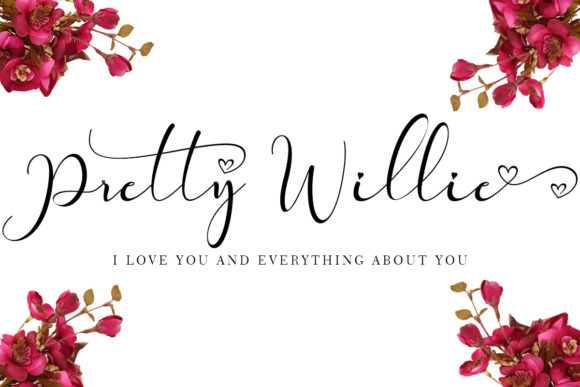 Pretty Willie Script & Handwritten Font By yogaletter6