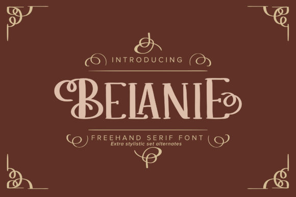 Belanie Serif Font By Vunira