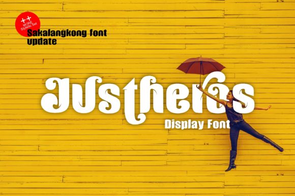 Justheros Display Font By ZetDesign