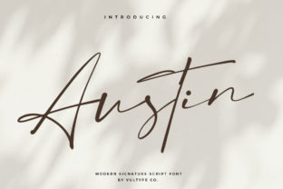 Austin Script & Handwritten Font By vultype 1