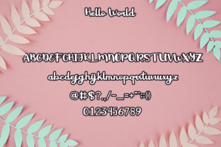Hello World Script & Handwritten Font By farisgraphicart 4
