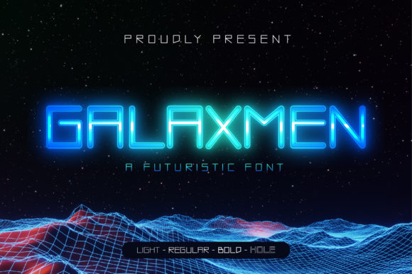 Galaxmen Display Font By gilztype