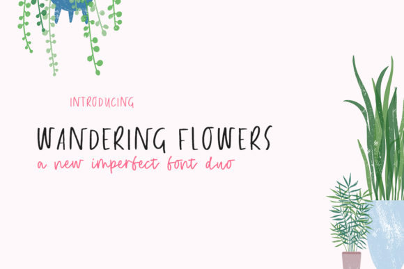 Wandering Flowers Display Font By Salt and Pepper Fonts