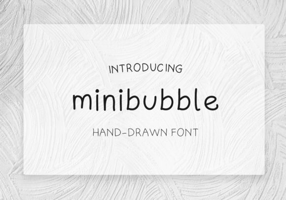Minibubble Script Fonts Font Door elcanziba