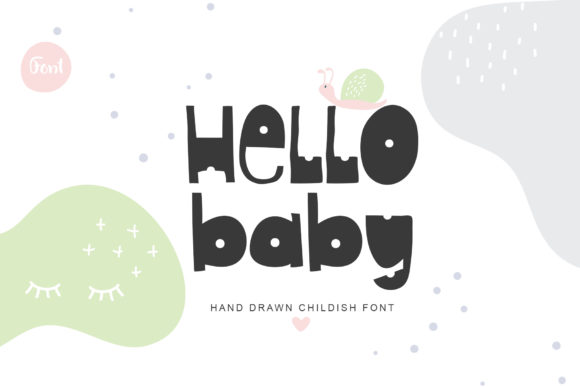 Hello Baby Display-Schriftarten Schriftart Von Happy Letters