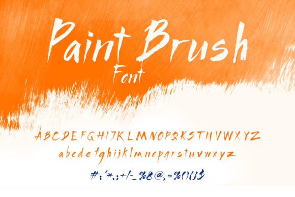 Paint Brush Script & Handwritten Font By OWPictures