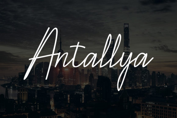 Antallya Script & Handwritten Font By KomsaynCreative