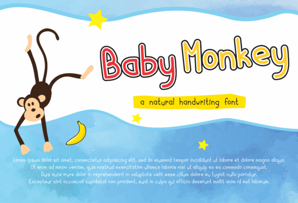 Baby Monkey Script & Handwritten Font By Fanddy Babur