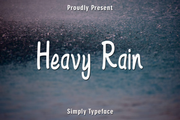 Heavy Rain Script & Handwritten Font By rangkaiaksara