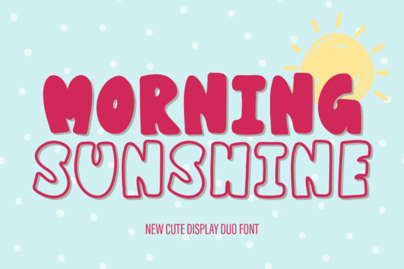 Morning Sunshine Display Font By AquariiD