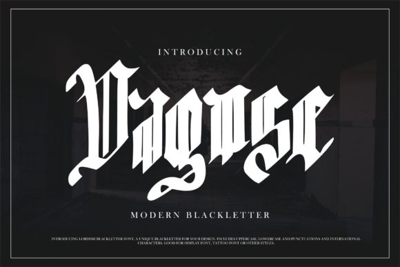 Dagose Blackletter Font By Vunira