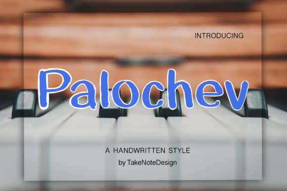 Palochev Skript-Schriftarten Schriftart Von Tamawuku