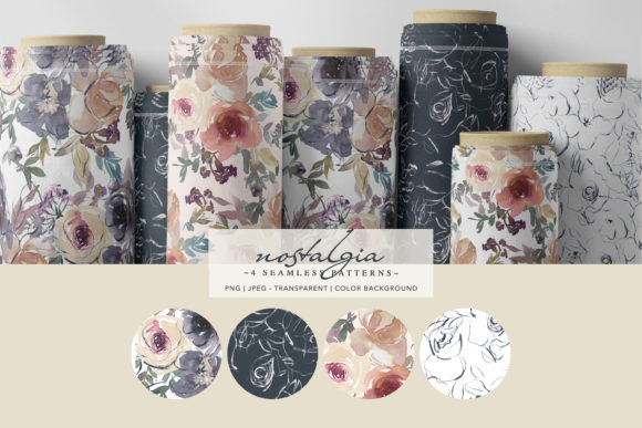 Watercolor Floral Digital Paper Pack Graphic Patterns By Patishop Art