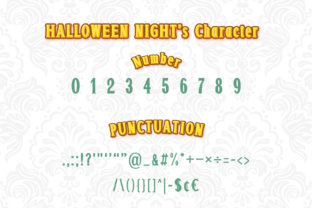 Halloween Night Serif Font By numnim 3