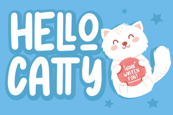 Hello Catty Display Font By FatmaStudio