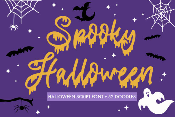 Spooky Halloween Title Script & Handwritten Font By freelingdesignhouse