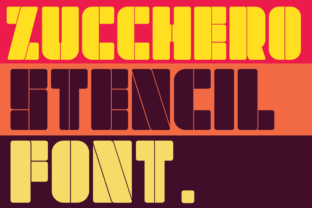 Zucchero Stencil Display Font By Deedeetype 1