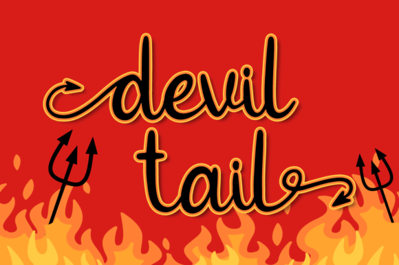 Devil Tail Script Fonts Font Door attypestudio
