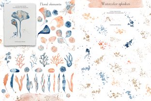 Underwater Watercolor Collection Graphic Illustrations By EvgeniiasArt 5