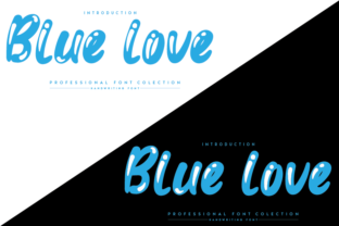 Blue Love Display Font By andikastudio 2