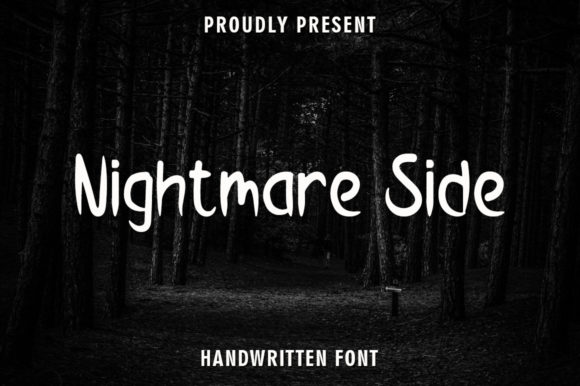 Nightmare Side Script & Handwritten Font By rangkaiaksara