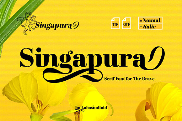 Singapura Serif Font By Labastudioid
