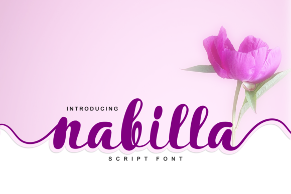 Nabilla Script & Handwritten Font By Deedeetype