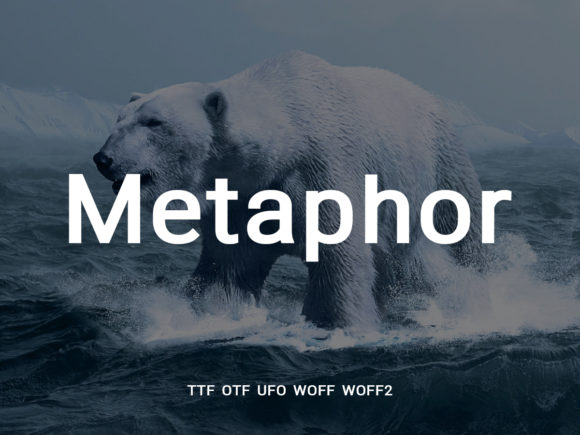 Metaphor Fontes Sans Serif Fonte Por DG_store