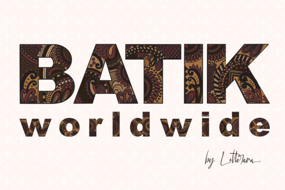 Batik Worldwide Display Font By thomasaradea