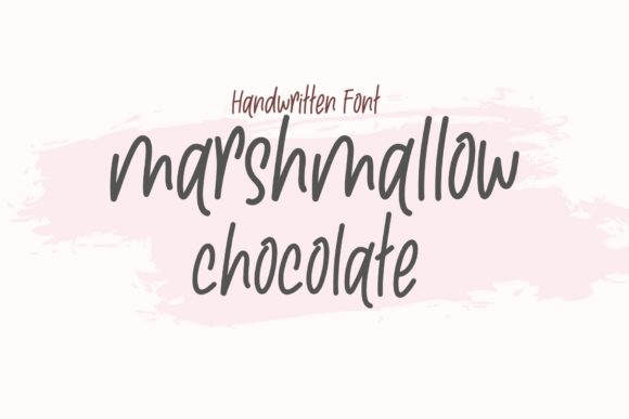 Marshmallow Chocolate Czcionki Skryptowe Czcionka Przez AllaCreativa